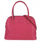 Hermes 2-Way Bolide 27 Handbag Shoulder Bag Crossbody Swift Pink Silver