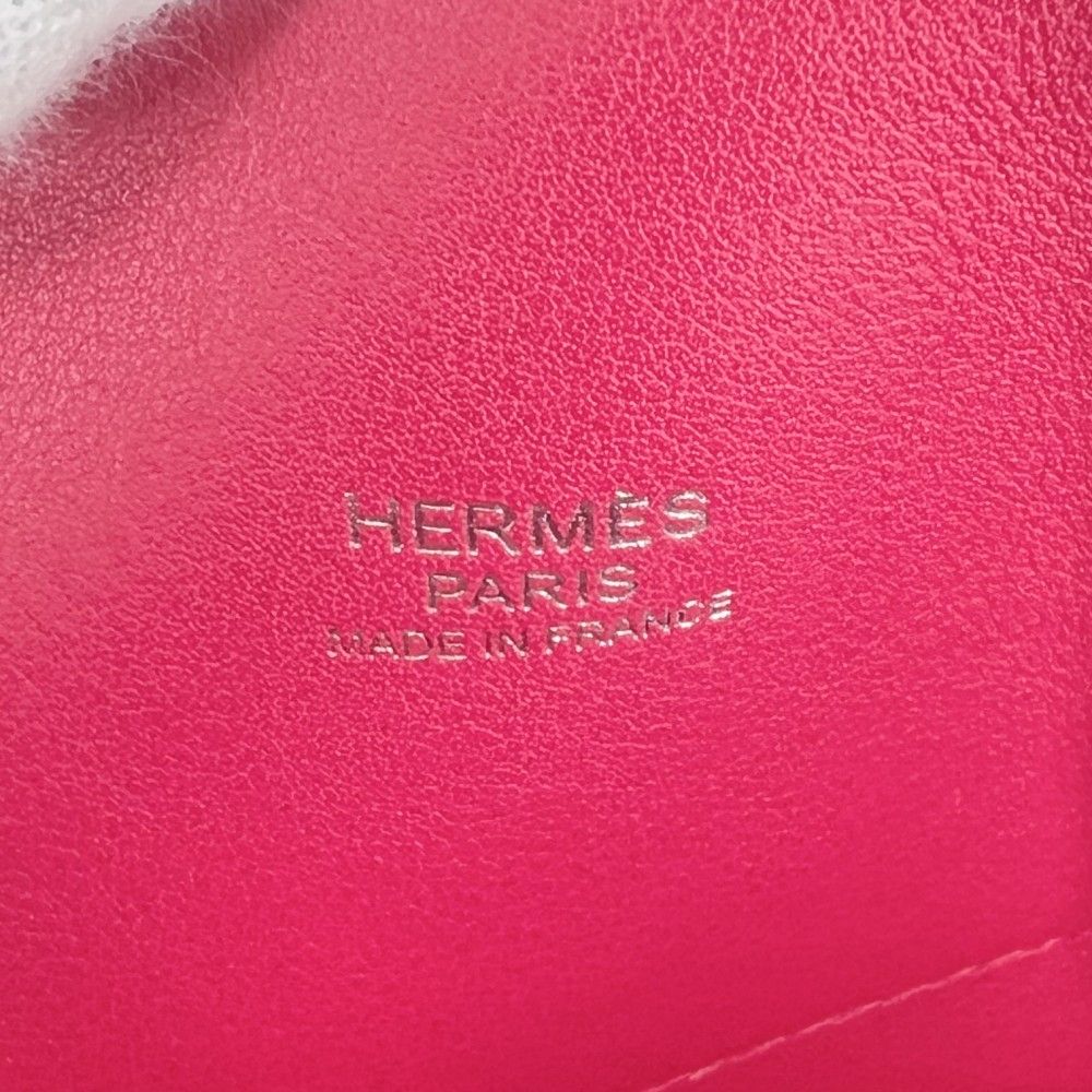 Hermes 2-Way Bolide 27 Handbag Shoulder Bag Crossbody Swift Pink Silver — view 5
