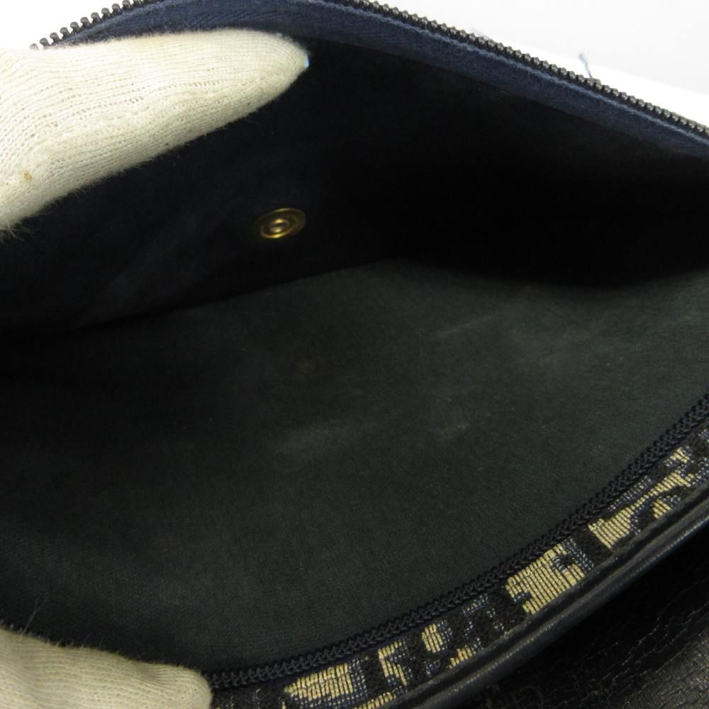 Dior Vintage Secondbag Clutch Canvas Leather Trotter — view 8