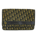 Dior Vintage Secondbag Clutch Canvas Leather Trotter
