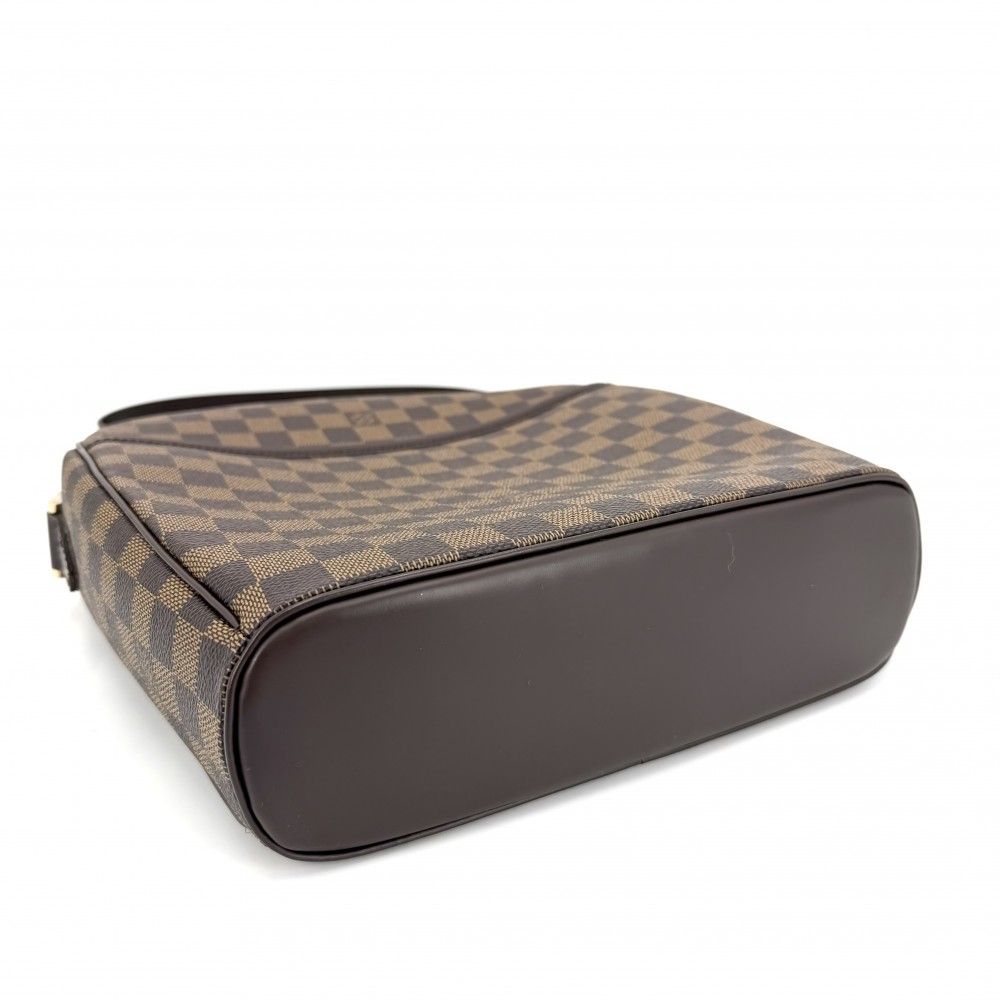 Louis Vuitton Shoulder Bag Damier Ipanema GM Mount Brown Gold — view 3