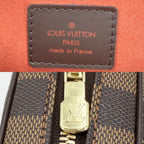 Louis Vuitton Shoulder Bag Damier Ipanema GM Mount Brown Gold — view 5