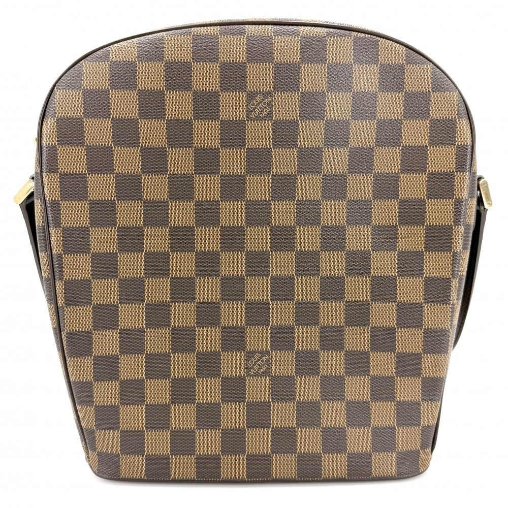 Louis Vuitton Shoulder Bag Damier Ipanema GM Mount Brown Gold — view 2