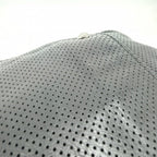 Chanel Shoulder Bag Perforated Mesh Chain Handle CC Logo Coco Leather Black — view 7
