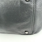 Chanel Shoulder Bag Perforated Mesh Chain Handle CC Logo Coco Leather Black — view 6