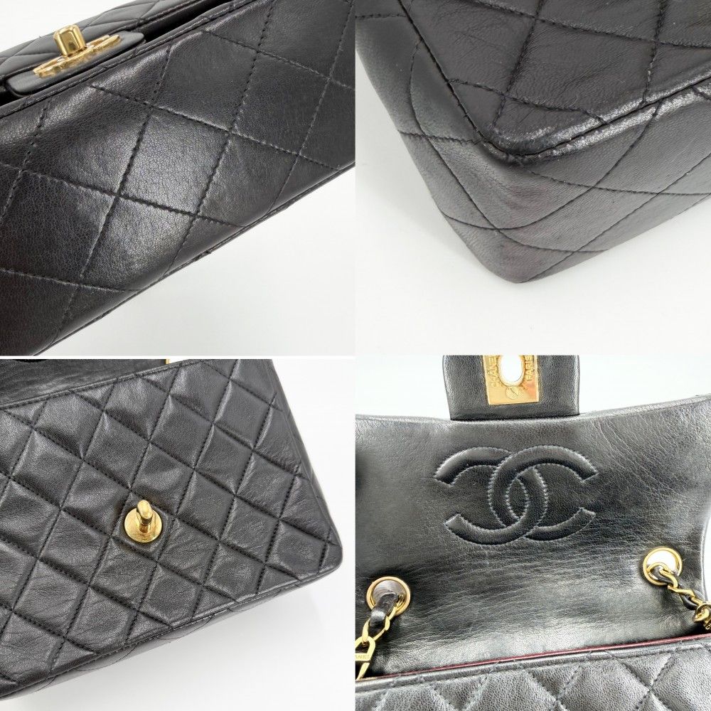 Chanel Shoulder Bag Mini Quilted Chain Turnlock Crossbody Mini Vintage CC Logo — view 6