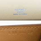 Hermes Shoulder Bag Geta Mount Crossbody Leather Brown Silver — view 5