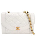 Chanel Shoulder Bag Quilted Diana Chain CC Logo Crossbody Turnlock Lambskin