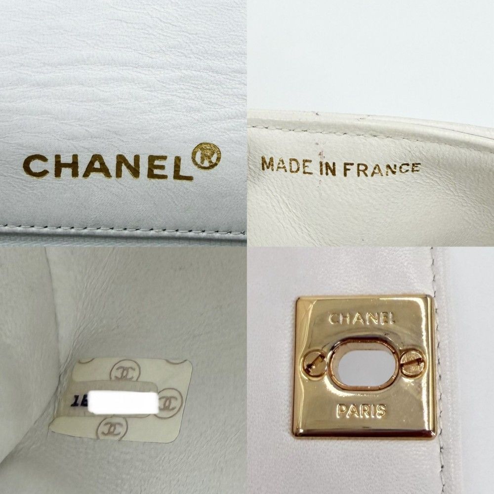 Chanel Shoulder Bag Quilted Diana Chain CC Logo Crossbody Turnlock Lambskin — view 5