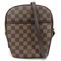 Louis Vuitton Shoulder Bag Ipanema PM Crossbody Damier Canvas Brown Gold