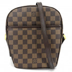 Louis Vuitton Shoulder Bag Ipanema PM Crossbody Damier Canvas Brown Gold
