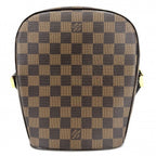 Louis Vuitton Shoulder Bag Ipanema PM Crossbody Damier Canvas Brown Gold — view 2