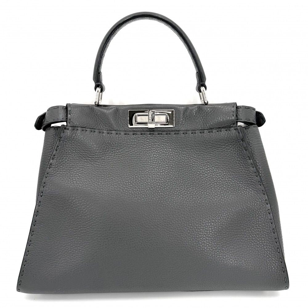 Fendi 2-Way Peekaboo Regular Handbag Shoulder Bag Carryer Crossbody Selleria 8 — view 2