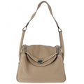 Hermes 2-Way Lindy 30 Handbag Shoulder Bag Taurillon Clemence Brown