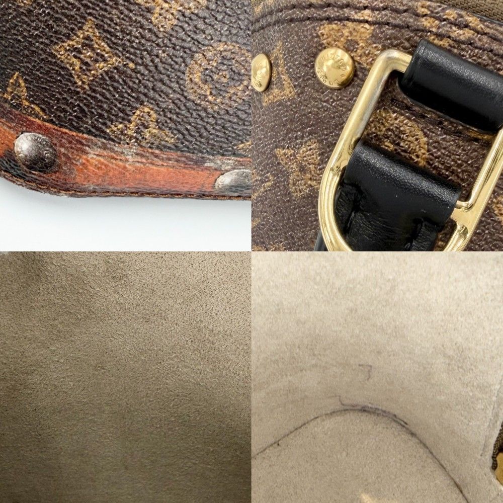 Louis Vuitton 2-Way Transford Monogram Alma BB Handle Mini Shoulder Bag Brown — view 7