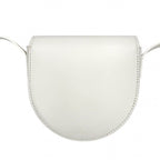 Celine Shoulder Bag Cuir Triomphe Mini Besace Pochette Leather White — view 2
