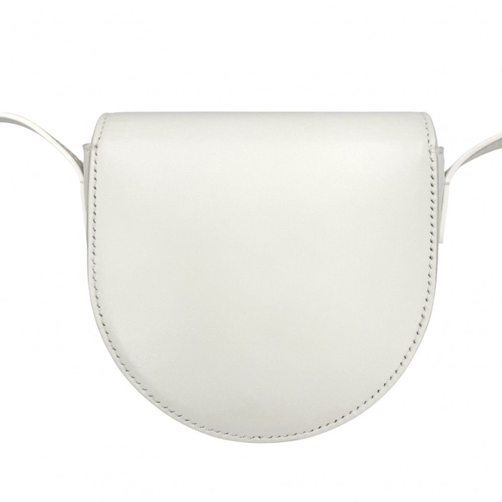 Celine Shoulder Bag Cuir Triomphe Mini Besace Pochette Leather White — view 2