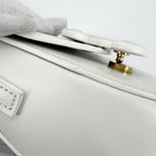 Celine Shoulder Bag Cuir Triomphe Mini Besace Pochette Leather White — view 6