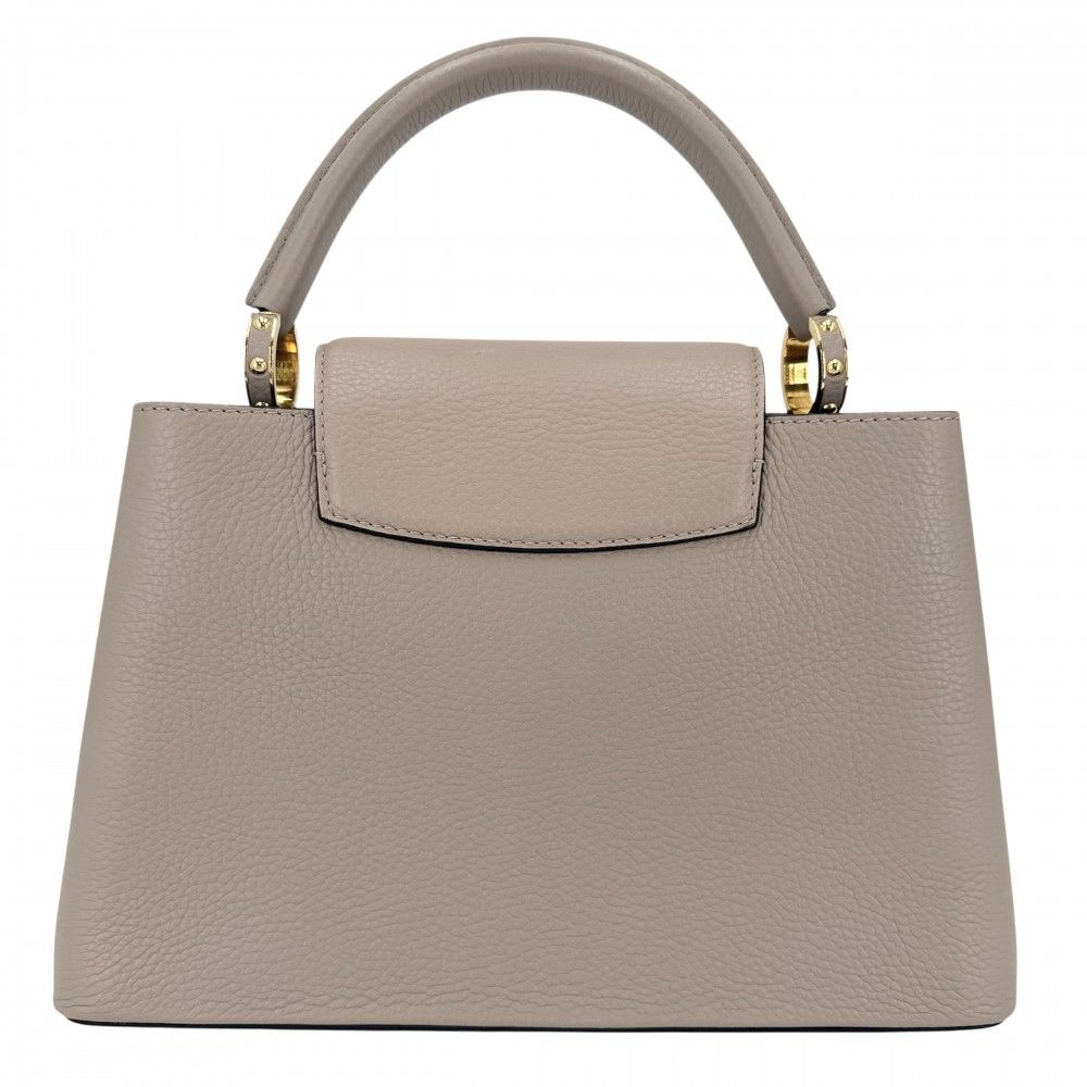 Louis Vuitton 2-Way Capucines PM Handbag Shoulder Bag Leather Beige Gold Vintage — view 2