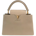 Louis Vuitton 2-Way Capucines PM Handbag Shoulder Bag Leather Beige Gold Vintage