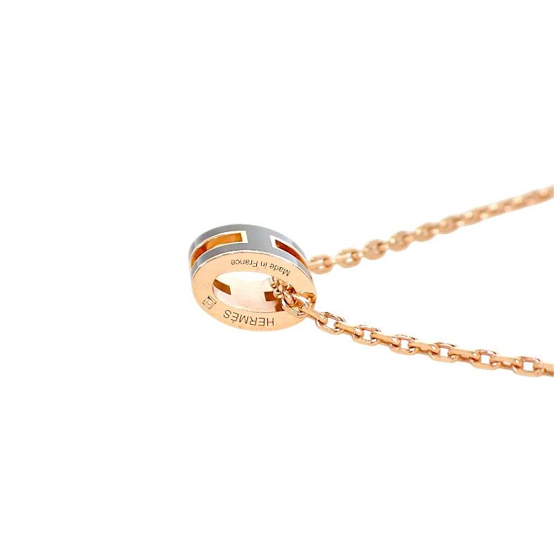 Hermes Mini Pop Pendant Metal Black Pink Gold Included — view 7