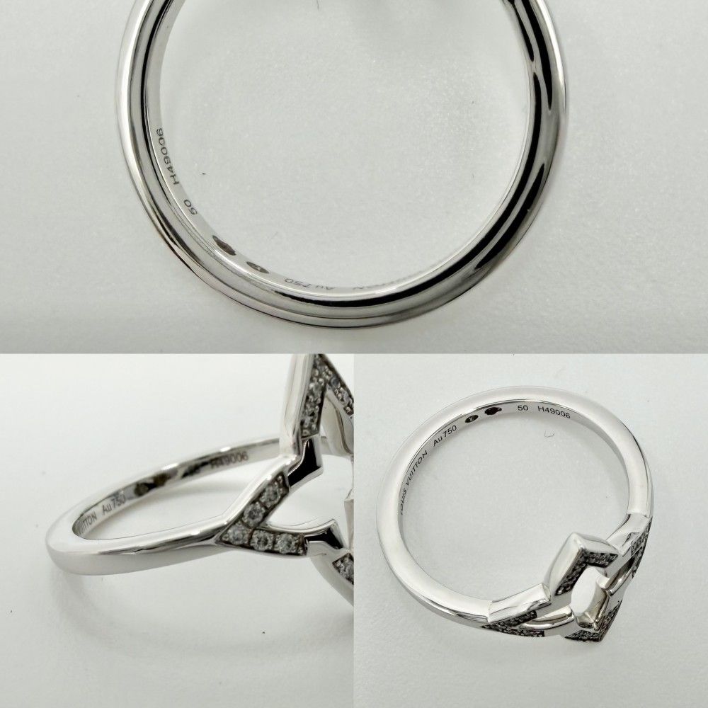Louis Vuitton Ring Ombre Blossom Accessory Sally 50 18k White Gold Diamond — view 6