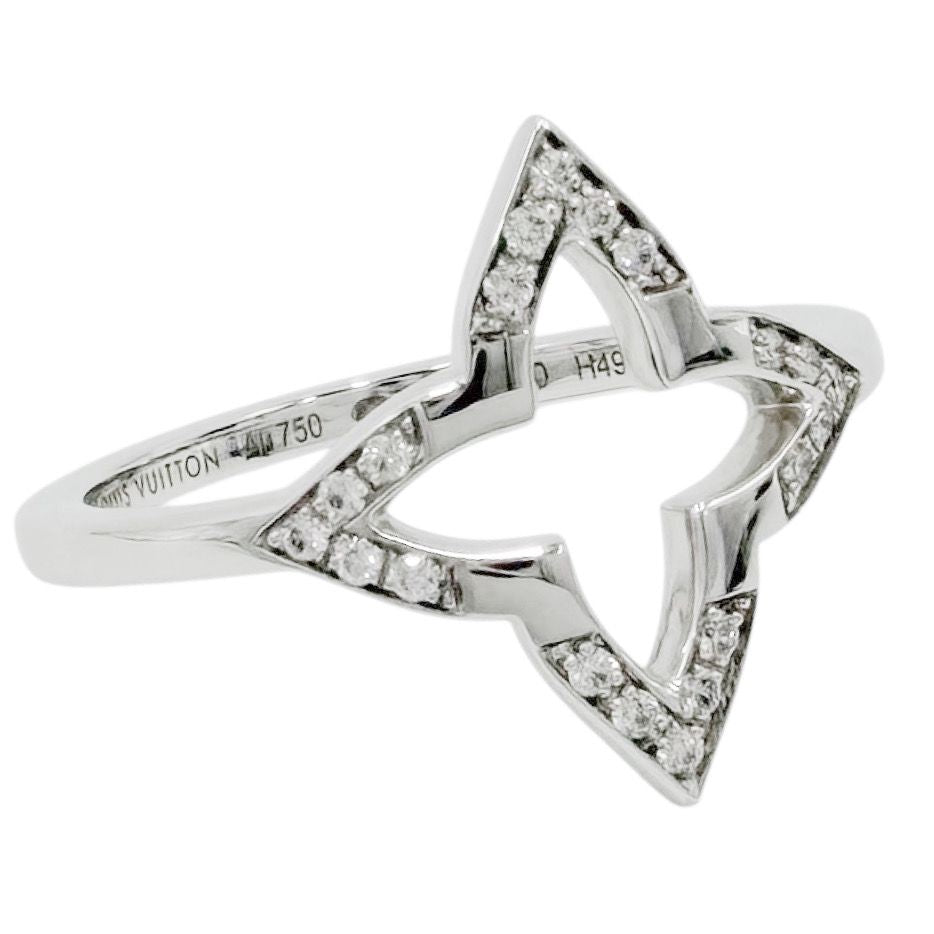 Louis Vuitton Ring Ombre Blossom Accessory Sally 50 18k White Gold Diamond