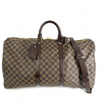 Louis Vuitton Boston Bag Keepall Bandouliere 55 Shoulder Crossbody Damier