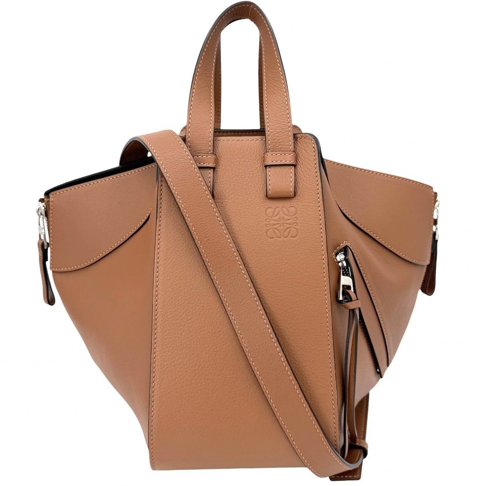 Loewe 2-Way Hammock Shoulder Bag Handbag Crossbody Tote Leather 387.30 Calfskin