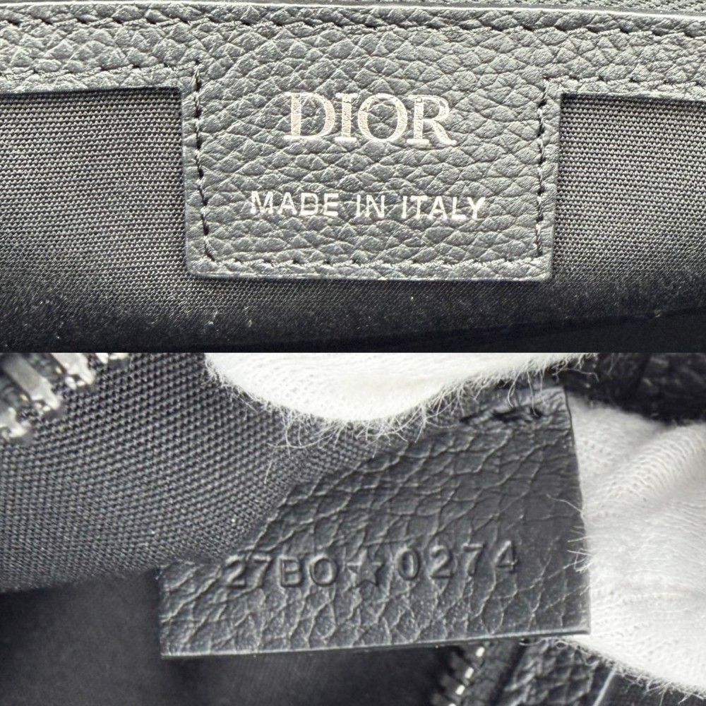 Dior 2-Way Oblique Weekender 25 Handbag Shoulder Bag Crossbody Canvas — view 5