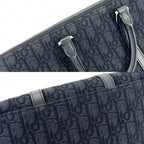 Dior 2-Way Oblique Weekender 25 Handbag Shoulder Bag Crossbody Canvas — view 7