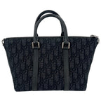 Dior 2-Way Oblique Weekender 25 Handbag Shoulder Bag Crossbody Canvas — view 2