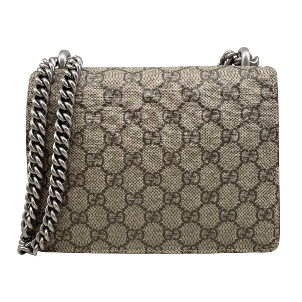 Gucci Shoulder Bag Dionysus GG Supreme Tiger Head Beige Brown Silver — view 2