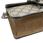 Gucci Shoulder Bag Dionysus GG Supreme Tiger Head Beige Brown Silver — view 6