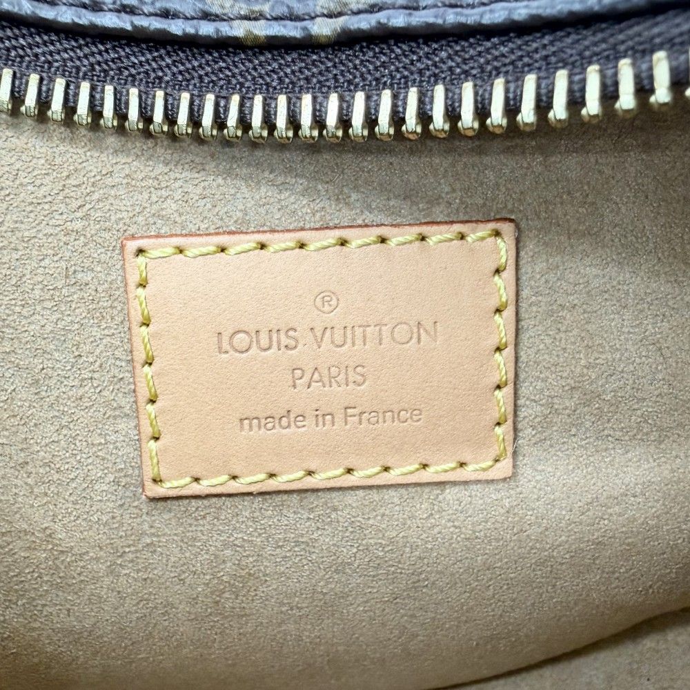Louis Vuitton Shoulder Bag Monogram Loop 2-Way Handbag Brown Gold Vintage — view 5