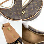 Louis Vuitton Shoulder Bag Monogram Loop 2-Way Handbag Brown Gold Vintage — view 6