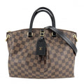 Louis Vuitton 2-Way Damier Odeon Tote MM Handbag Shoulder Bag Crossbody Brown