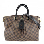 Louis Vuitton 2-Way Damier Odeon Tote MM Handbag Shoulder Bag Crossbody Brown