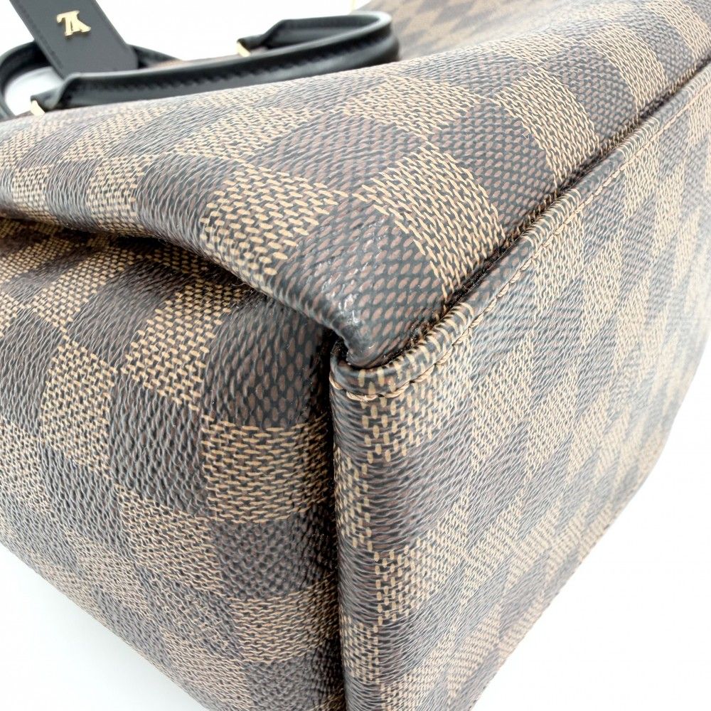 Louis Vuitton 2-Way Damier Odeon Tote MM Handbag Shoulder Bag Crossbody Brown — view 6