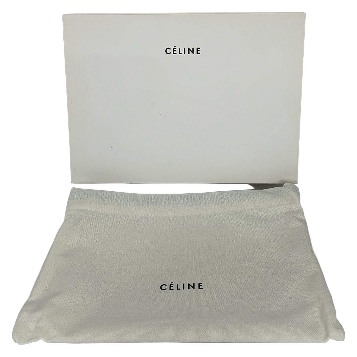 Celine Clutch Beige Bicolor Leather — view 8