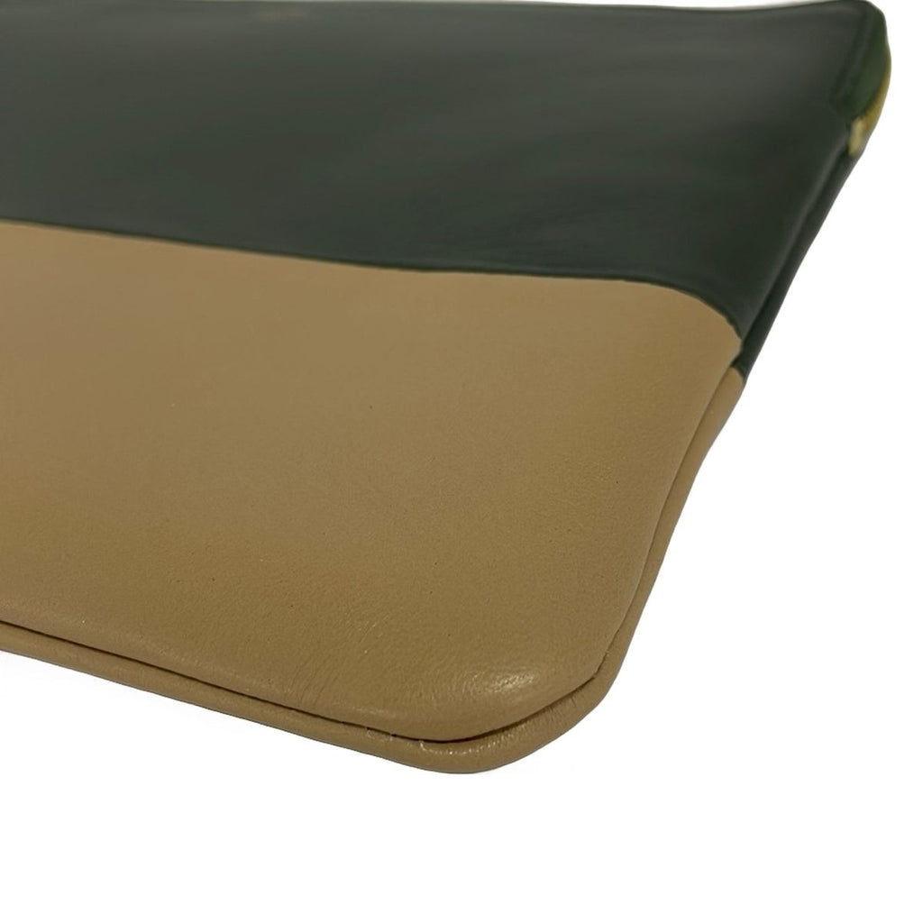 Celine Clutch Beige Bicolor Leather — view 6