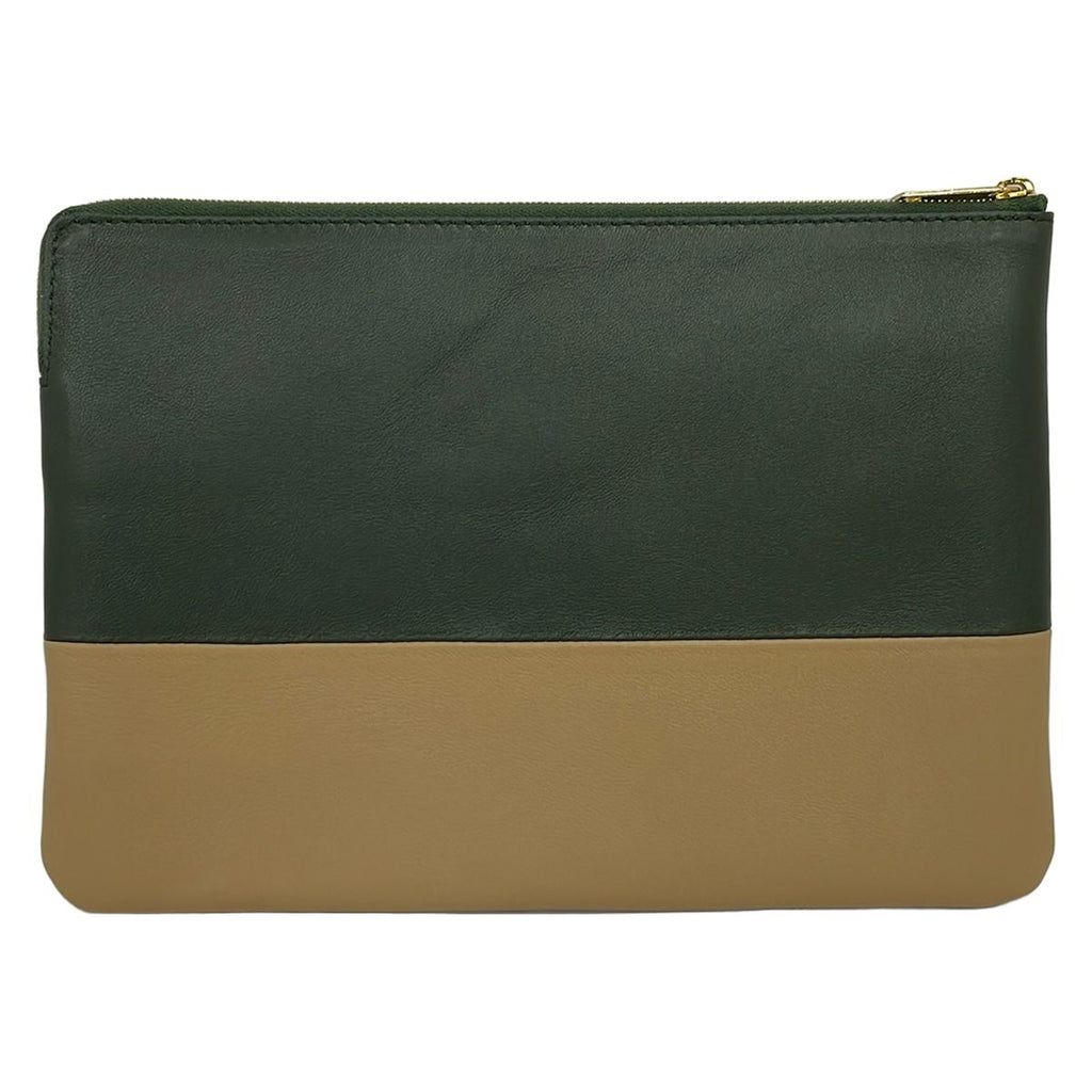 Celine Clutch Beige Bicolor Leather — view 3