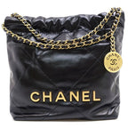 Chanel 22 Mini Calfskin BK GD Shoulder Bag