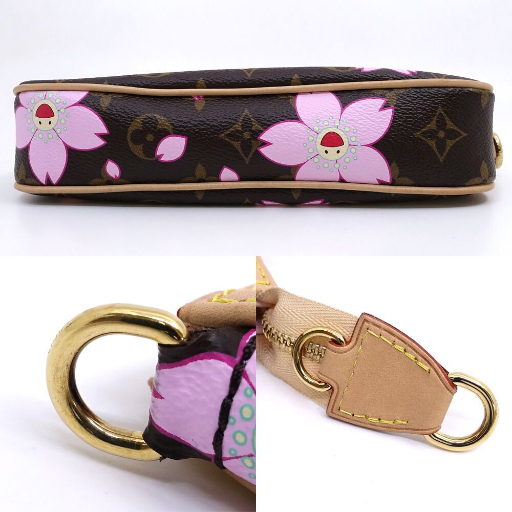 Louis Vuitton LV TM Pochette Ascending Soir Monogram Cherry Blossom GD Handbag — view 4