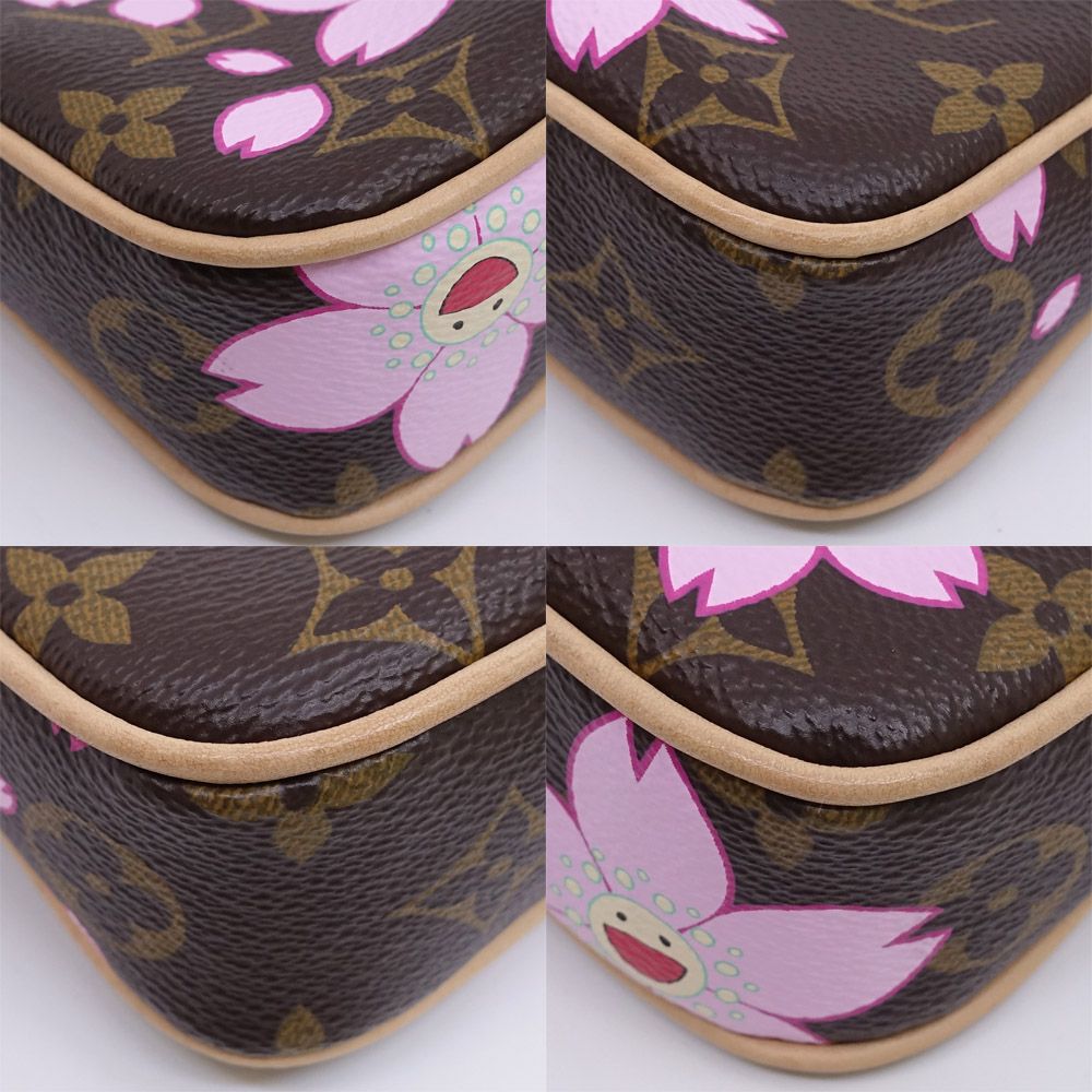 Louis Vuitton LV TM Pochette Ascending Soir Monogram Cherry Blossom GD Handbag — view 5