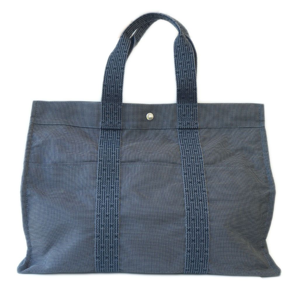 Hermes Her Line Tote Bag GM Gray Silver