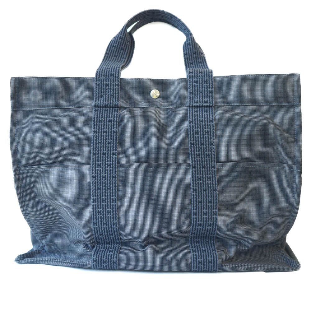 Hermes Her Line Tote Bag GM Gray Silver — view 2
