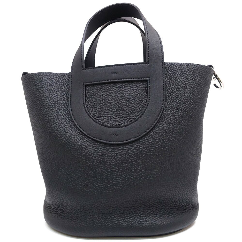 Hermes in the Loop 23 BK Taurillon Clemence Handbag Box Bag — view 2