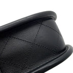 Chanel Chain Shoulder Bag Quilted CC Logo Hobo Lambskin 2-Way Black — view 8