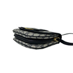 Gucci Vintage GG Logo Pattern Leather Mini Shoulder Bag Crossbody Pochette Navy — view 8
